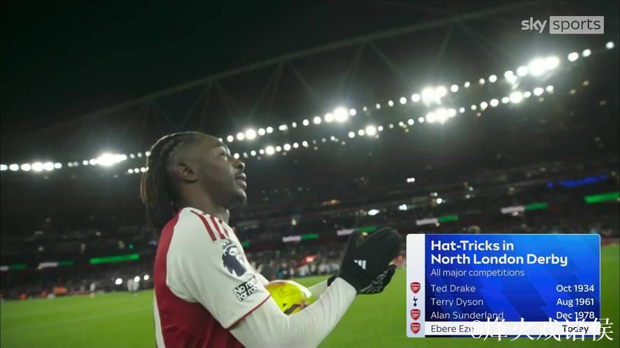 英超-埃泽戴帽特罗萨德传射 阿森纳4-1热刺 英超-埃泽戴帽特罗萨德传射 阿森纳4-1热刺